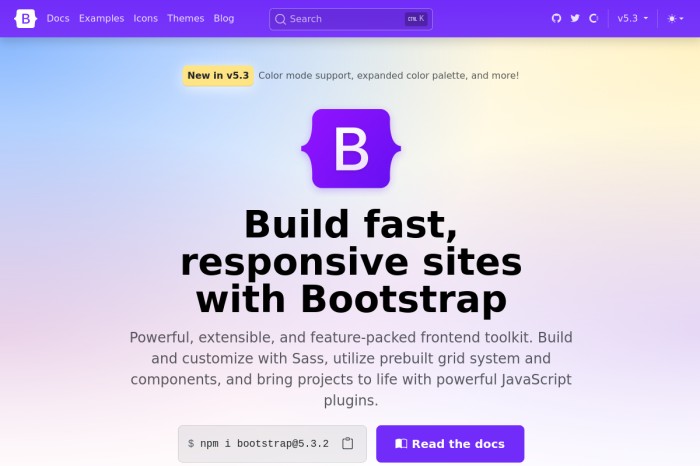 bootstrap - 优秀的前端css开发框架截图